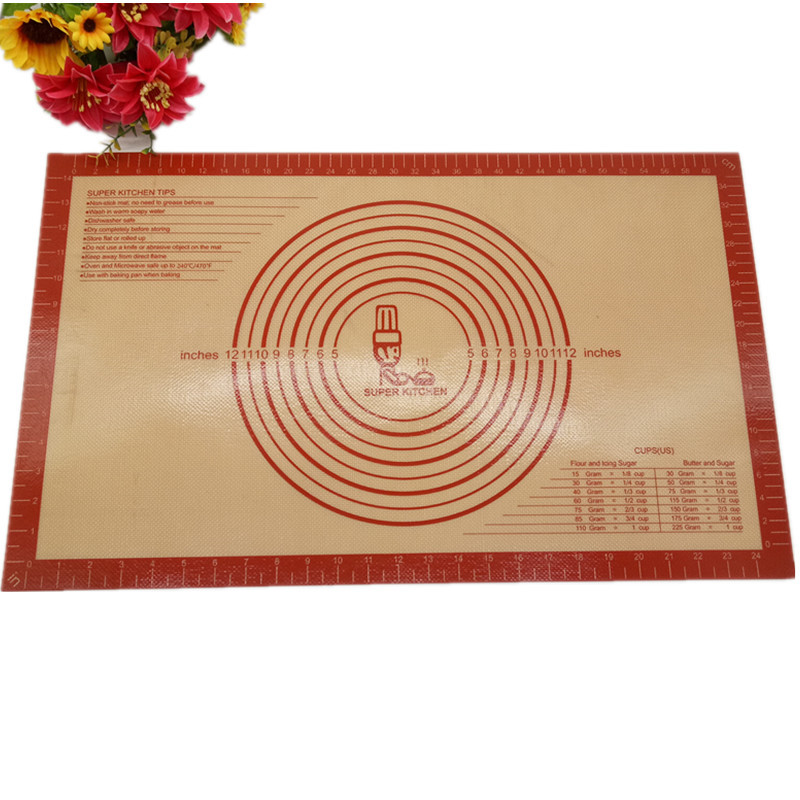 Non-slip Pastry Mat Extra Large with Measurements 28''By 20'' for Silicone Baking Counter Mat Dough Rolling Mat Oven Liner FondantPie Crust Mat