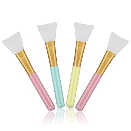 Silicone Face Mask Applicators, Flexible Facial Mud Mask Applicator Brush, Hairless Moisturizers Applicator Tools, Soft Face Mask Brushes for Mud, Clay, Charcoal Mixed Mask