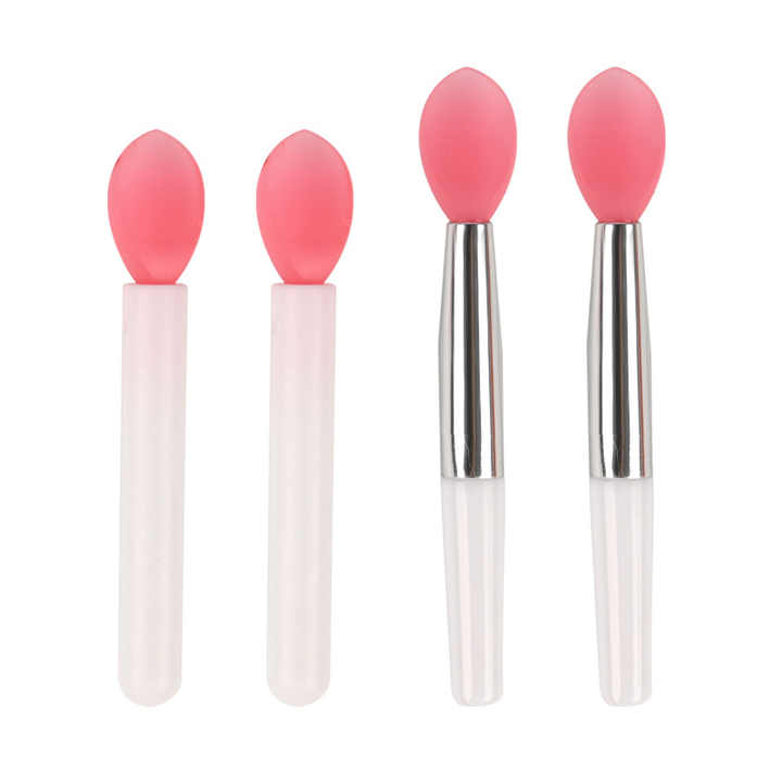 Night Sleeping Lip Mask Brush Protect Lips Care Eye Shadow Applicator Short Mini Portable Reusable Silicone Wholesale Lip Balm