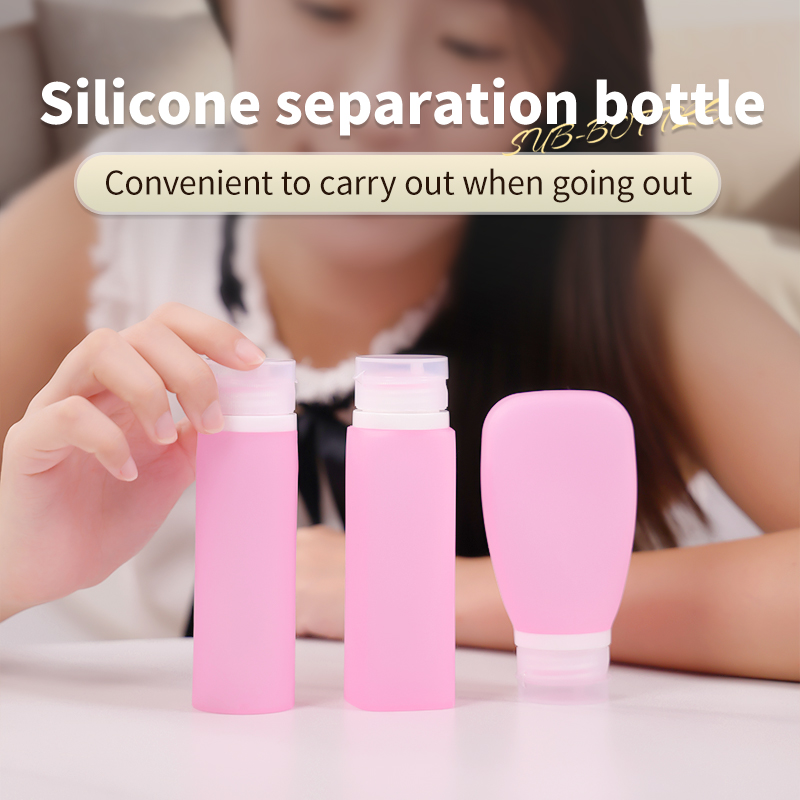 3pack Travel Bottles for Toiletries,TSA Approved Silicone Travel Containers jar for Toiletries,Leak Proof Refillable Liqus Shampoo And Conditioner Travel Essentials toiletry Bottles